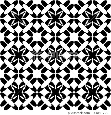 Black and white geometric seamless pattern - Stock Illustration ...