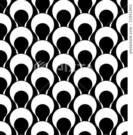 Black and white geometric seamless pattern 33841803