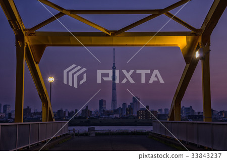 [東京夜景]東京天空樹Yotsugi東Yotsugi避難橋 33843237