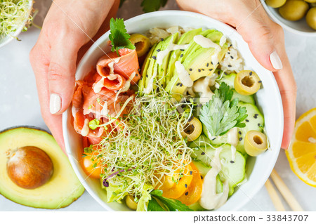 salmon poke salmon poke 33843707