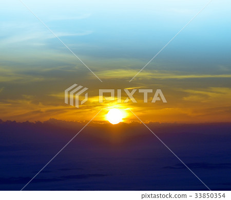 Nature scenes sun rises sky background Nature scenes sun rises sky background 33850354