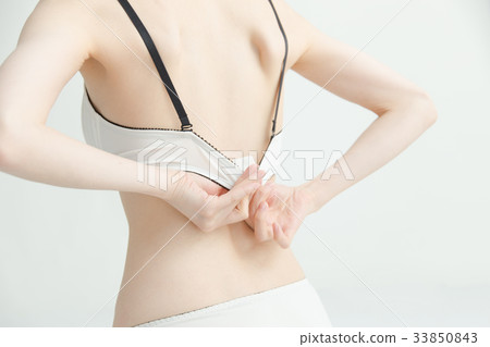 Women in underwear appearance · white back 33850843