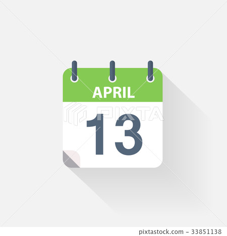 13 april calendar icon 33851138