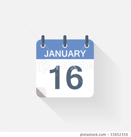 16 january calendar icon 16 january calendar icon 33852358