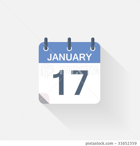 17 january calendar icon 33852359