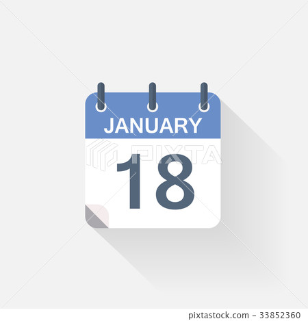 18 january calendar icon 33852360