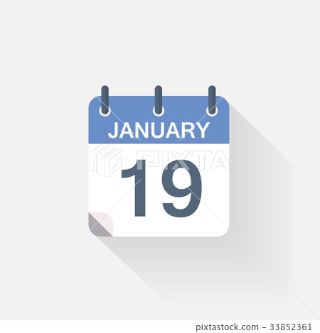 19 january calendar icon 33852361