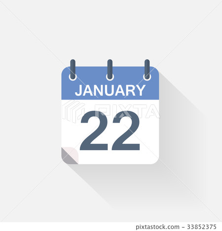 22 january calendar icon - Stock Illustration [33852375] - PIXTA