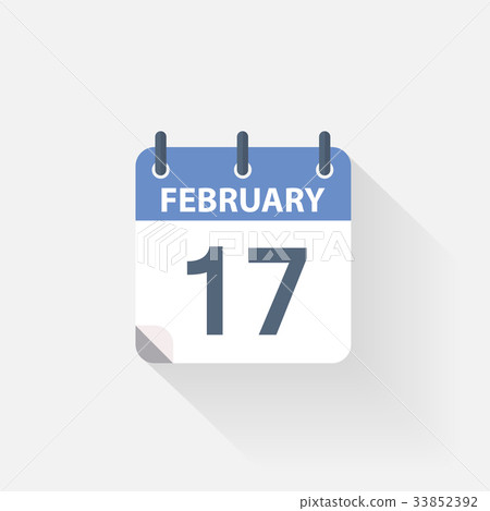17 february calendar icon 33852392