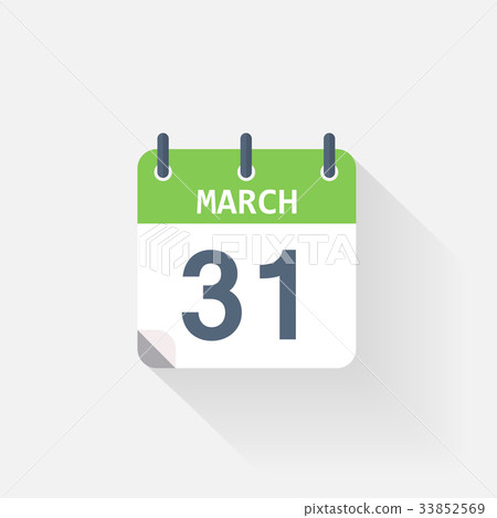 31 march calendar icon 33852569