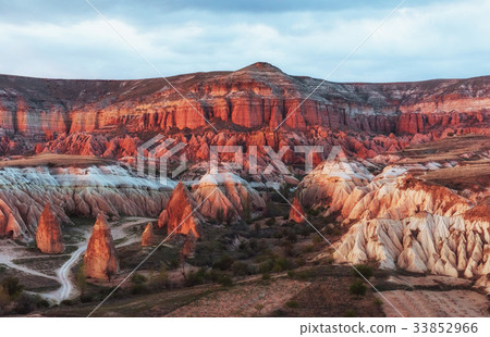 Red valley at Cappadocia, Anatolia, Turkey 33852966