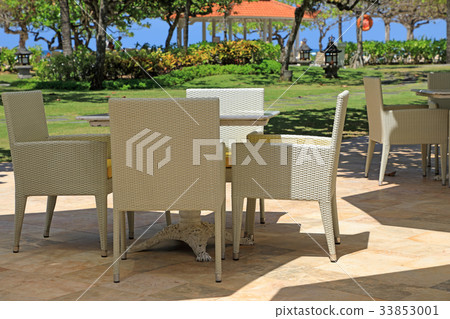 Tropical open cafe 33853001