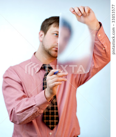 businessman on white businessman on white 33853577