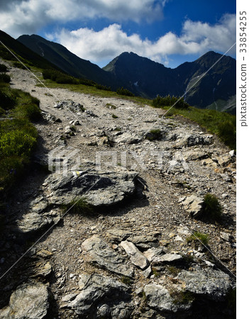 stone pavement high in the mountains stone pavement high in the mountains 33854255