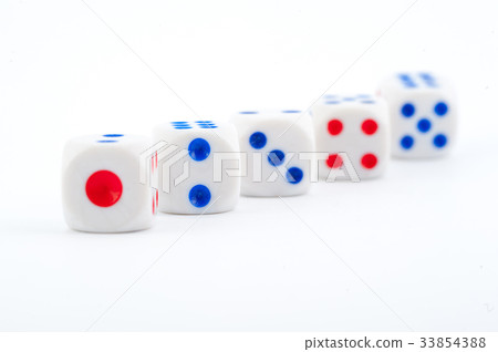 Dice on white Dice on white 33854388
