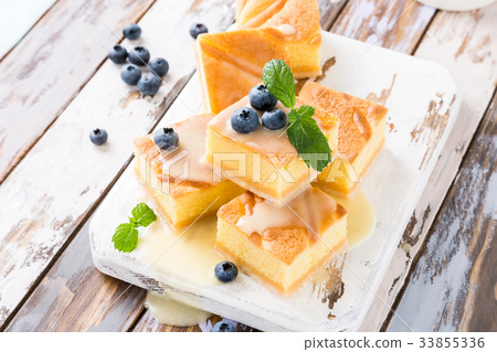 Homemade baked pudding cake Homemade baked pudding cake 33855336