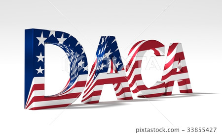 Huge abbreviation daca textured with the flag  33855427