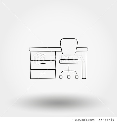 Vector Images Work Table Table. Workplace. Vector illustration. - Stock Illustration [33855715 ...