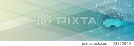 virtual reality life future technology background 33855949