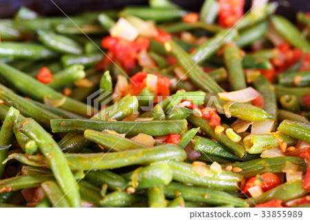 Asparagus beans stew with vegetables Asparagus beans stew with vegetables 33855989