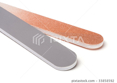 two nail file isolated on a white background 33858592