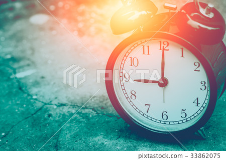 vintage clock selective focus at number 9 o'clock vintage clock selective focus at number 9 o'clock 33862075