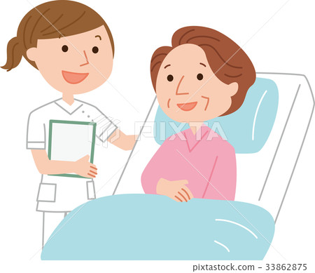 Nurse and patient - Stock Illustration [33862875] - PIXTA