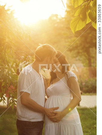 Family. Pregnant wife and husband Family. Pregnant wife and husband 33863659
