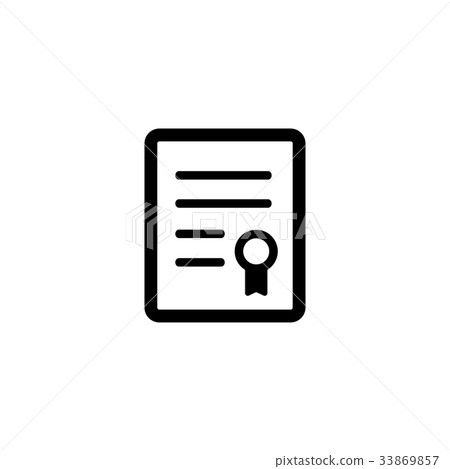文件證書圖標 文件證書圖標 33869857