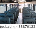 passenger compartment of a big shuttle bus 33870122