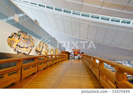 Interior of Haneda Airport in Tokyo, Japan Interior of Haneda Airport in Tokyo, Japan 33870849