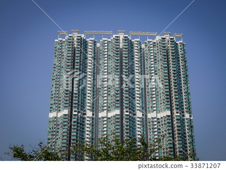 Buildings at downtown in Hong Kong 33871207