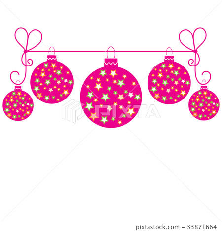 Vector picture with Christmas ball with stars Vector picture with Christmas ball with stars 33871664
