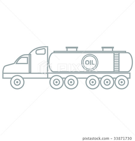Stylized icon of the oil tanker/fuel tanker Stylized icon of the oil tanker/fuel tanker 33871730