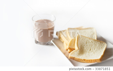 White bread and milkshake chocolate, blank text White bread and milkshake chocolate, blank text 33871851