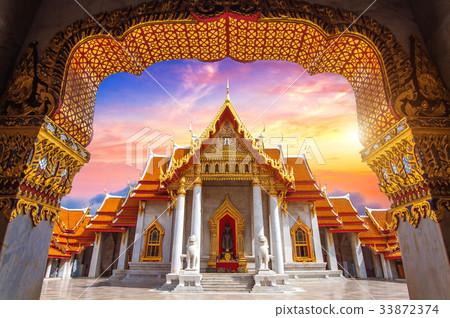 Marble Temple in Bangkok, Thailand. Marble Temple in Bangkok, Thailand. 33872374