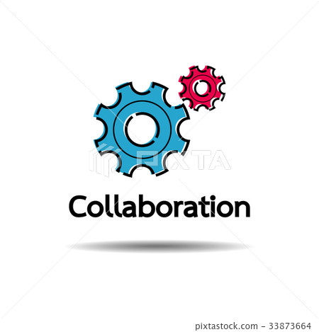 Collaboration concept. Technical of gears Collaboration concept. Technical of gears 33873664