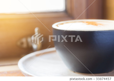 close-up coffee cup with flare. 33874457