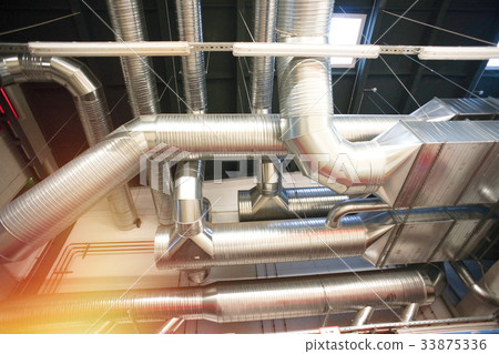Ventilation pipes  of industrial air condition 33875336