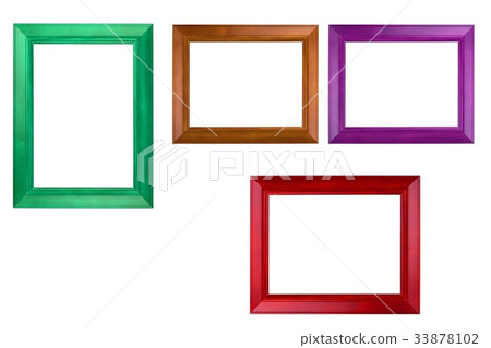 Colorful photo frame isolate on the background Colorful photo frame isolate on the background 33878102
