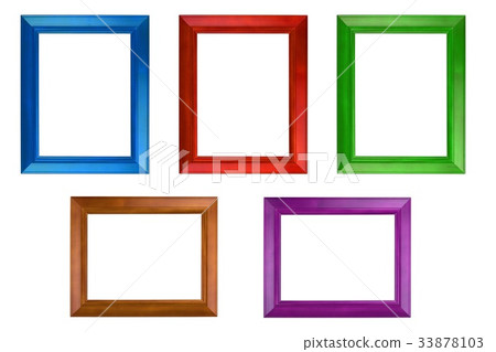 Colorful photo frame isolate on the background Colorful photo frame isolate on the background 33878103