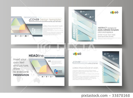 Set of business templates for presentation slides Set of business templates for presentation slides 33878168
