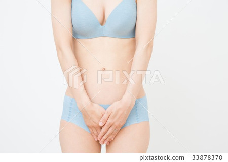 Woman holding crotch - Stock Photo [33878370] - PIXTA