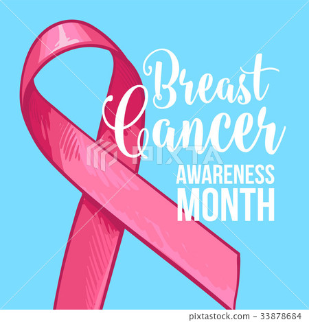 Breast cancer awareness month banner, poster 33878684