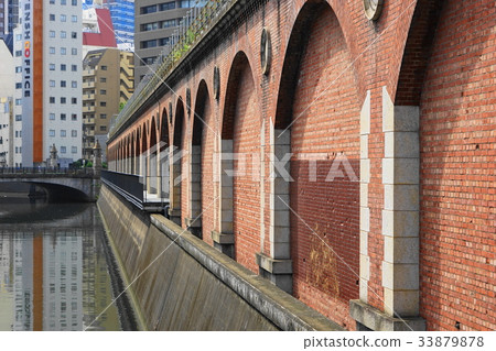 八月神田26萬座橋樑遺址，磚砌高架橋，橋樑立交橋 33879878