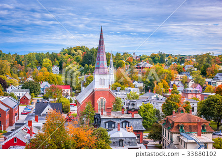 Montpelier, Vermont Town Skyline 33880102