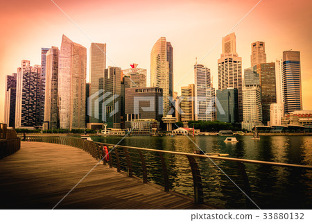 Singapore city skyline of business downtown 33880132