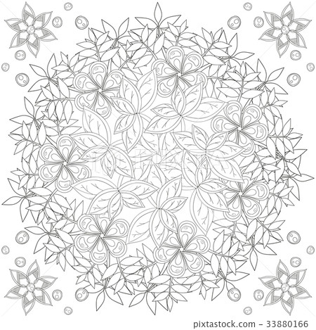 Coloring book page for adults and kids in doodle Coloring book page for adults and kids in doodle 33880166