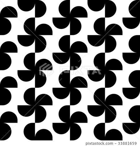 Black and white geometric seamless pattern 33881659
