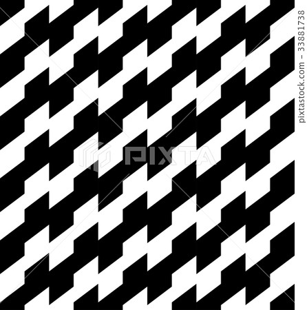 Black and white geometric seamless pattern 33881738